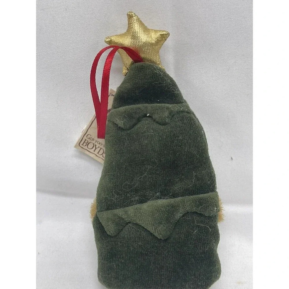 Boyds Bears Miniature Lil’ Frazier Christmas Tree Bear Ornament Peeker 6" Plush - Picture 5 of 11